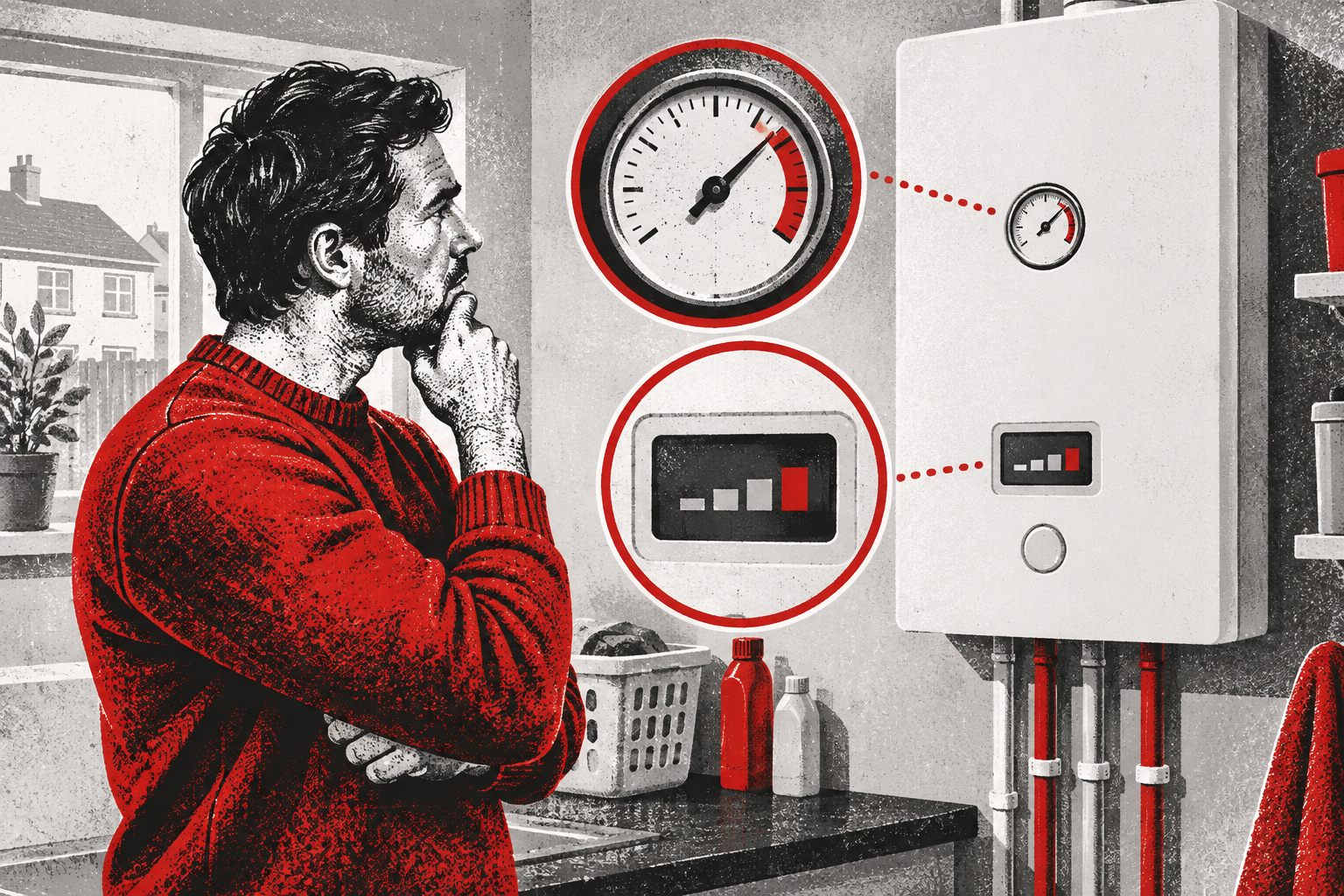 Boiler pressure display and analogue gauge do not match — Incredaboil guide