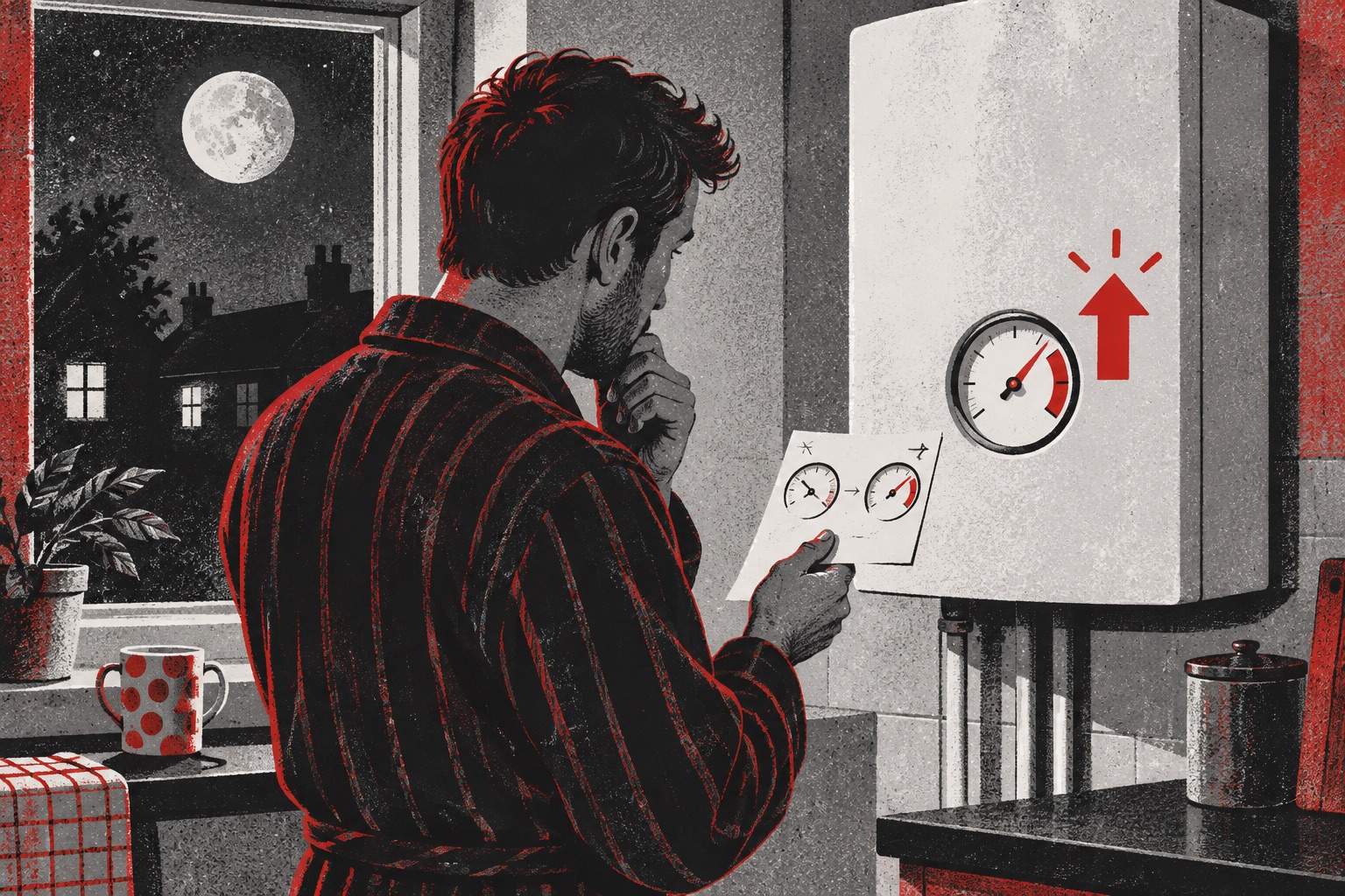 Why does the boiler pressure rise overnight when heating is off? — Incredaboil guide