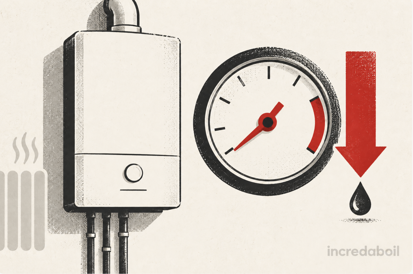 Boiler pressure drops when heating is off — Incredaboil guide