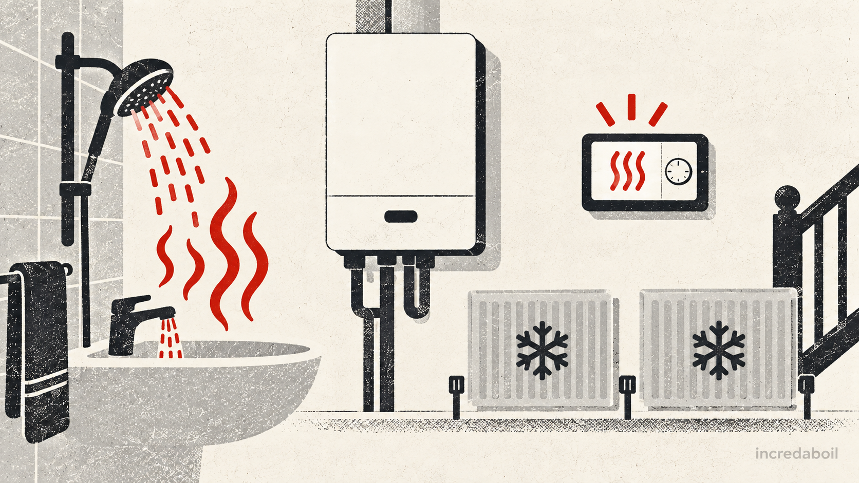 Ideal boiler hot water works but heating does not — Incredaboil guide