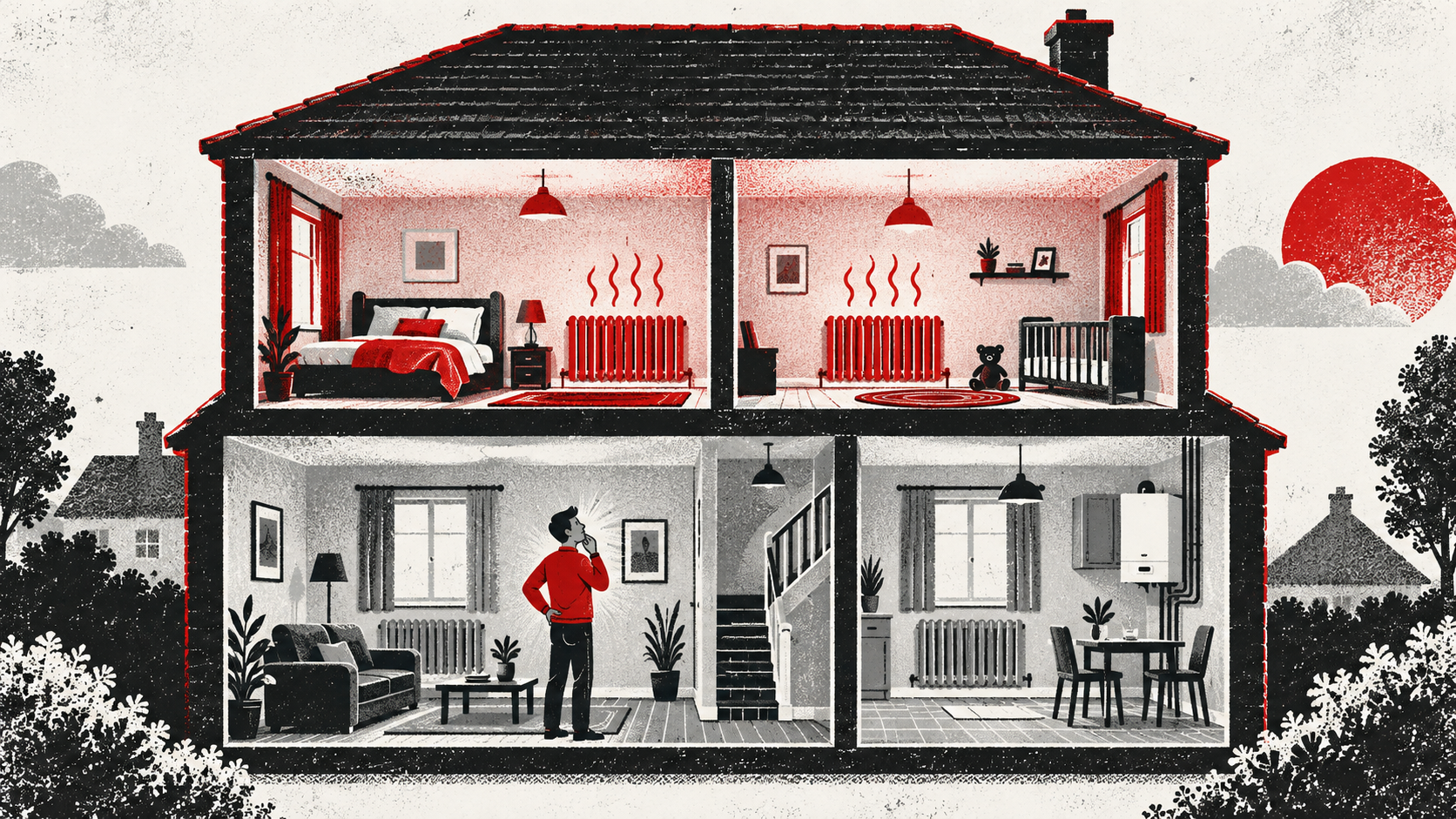 Boiler works upstairs but downstairs radiators stay cold — Incredaboil guide