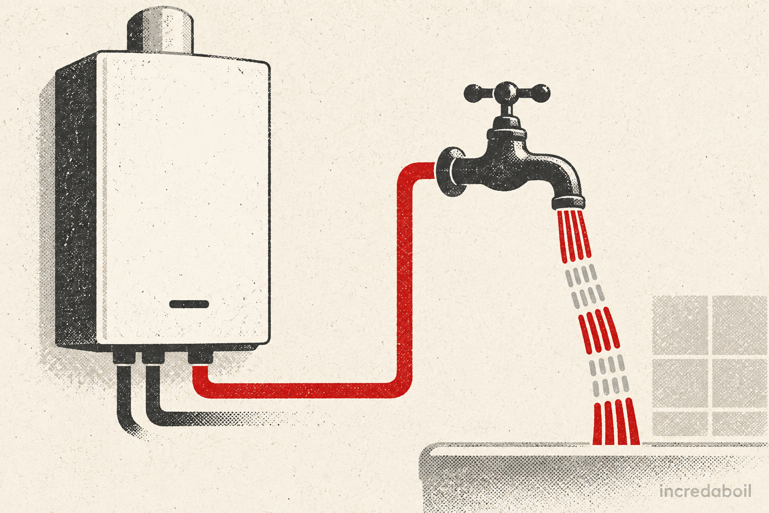 Ideal boiler hot water is intermittent — Incredaboil guide