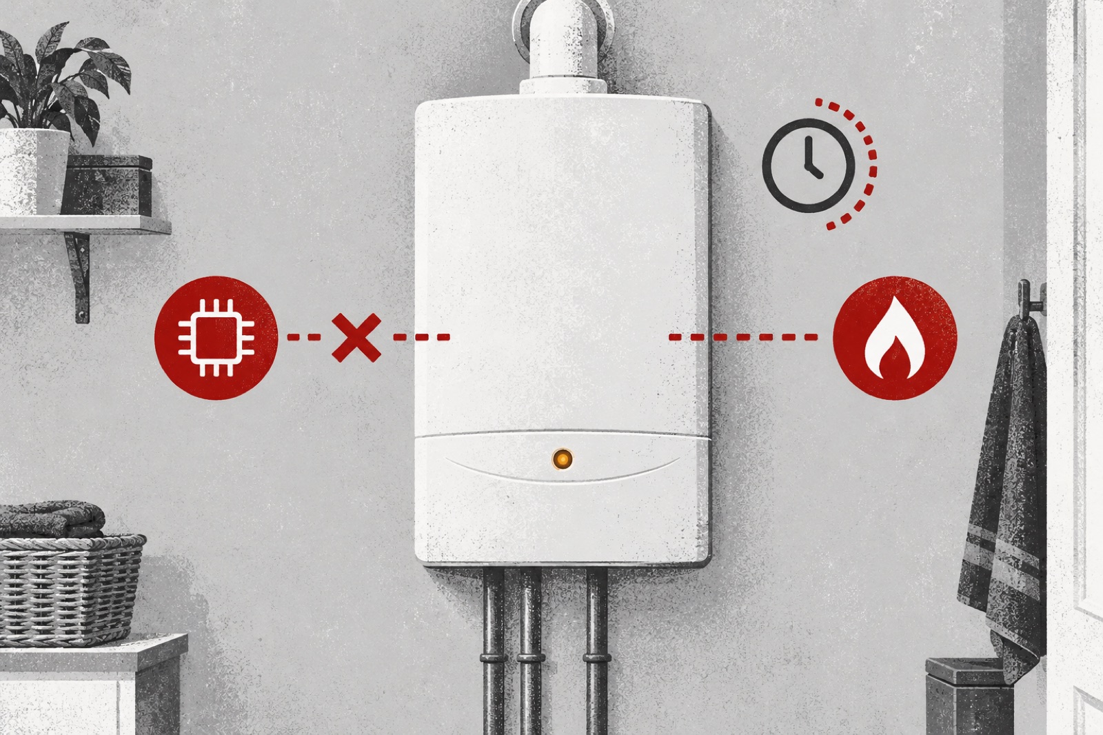 Baxi 600 System 2 H.01.00 warning: temporary gas-valve and boiler-control communication failure — Incredaboil guide
